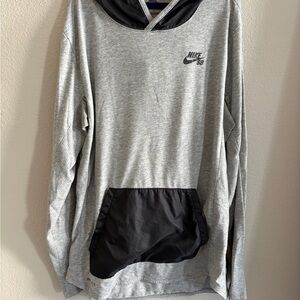 Nike Gray and Black Hoodie